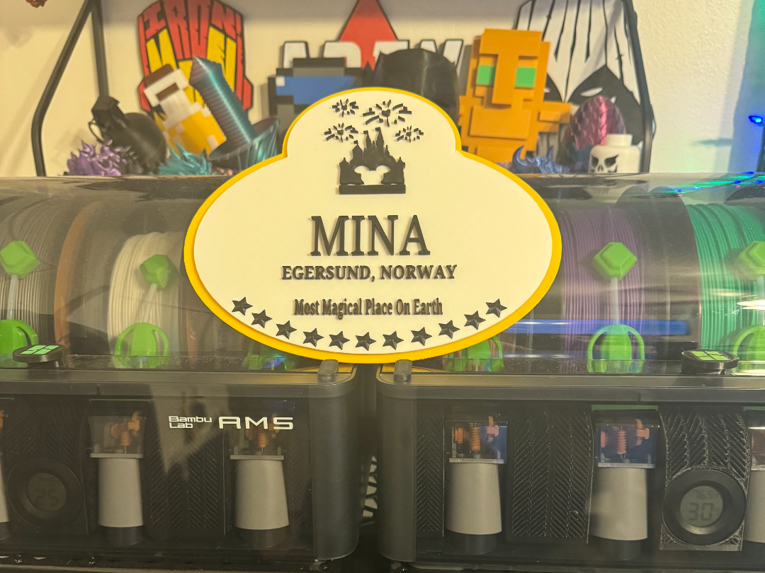 Disney Custom Badge Nameplate