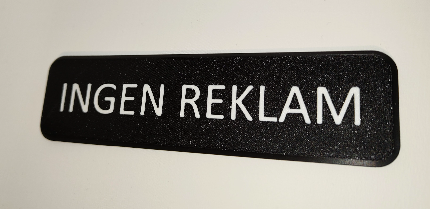 Ingen reklam - No advertising sign Swedish