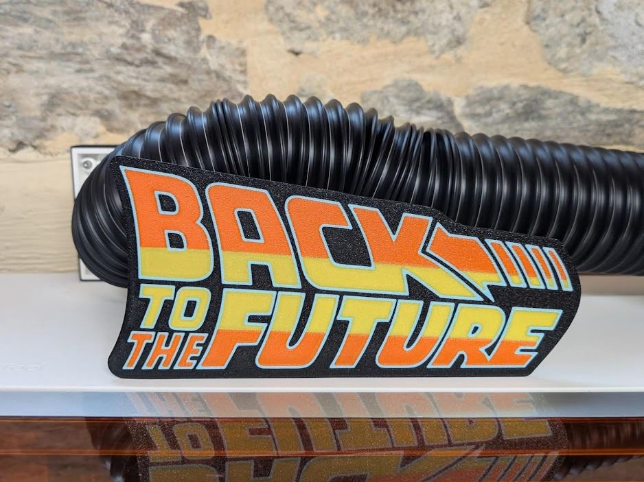 Lightbox Retour vers le futur – Logo rétro