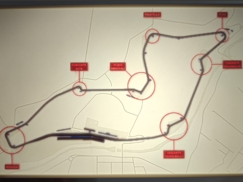 Litofanía circuito imola f1