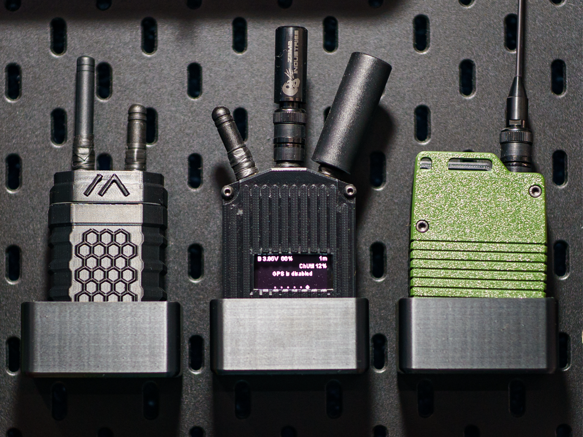 Meshtastic Radio Holder – SKÅDIS Pegboard Mount