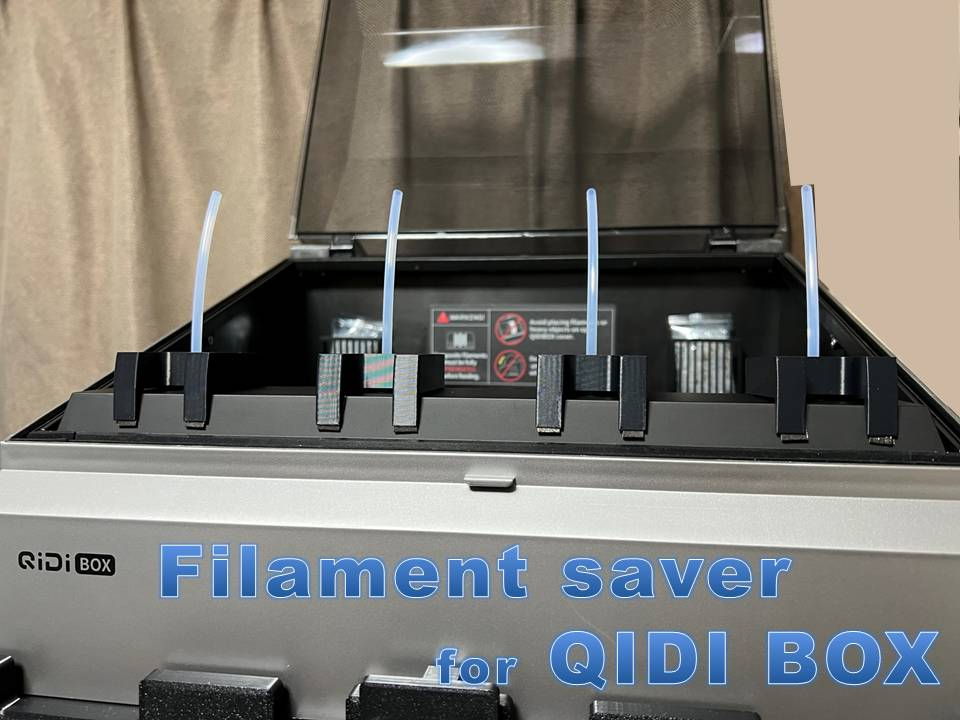 Filament saver for QIDI BOX V3 (PTFE guide)