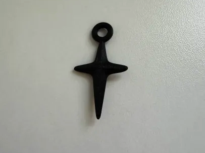Pointed Cross Earring