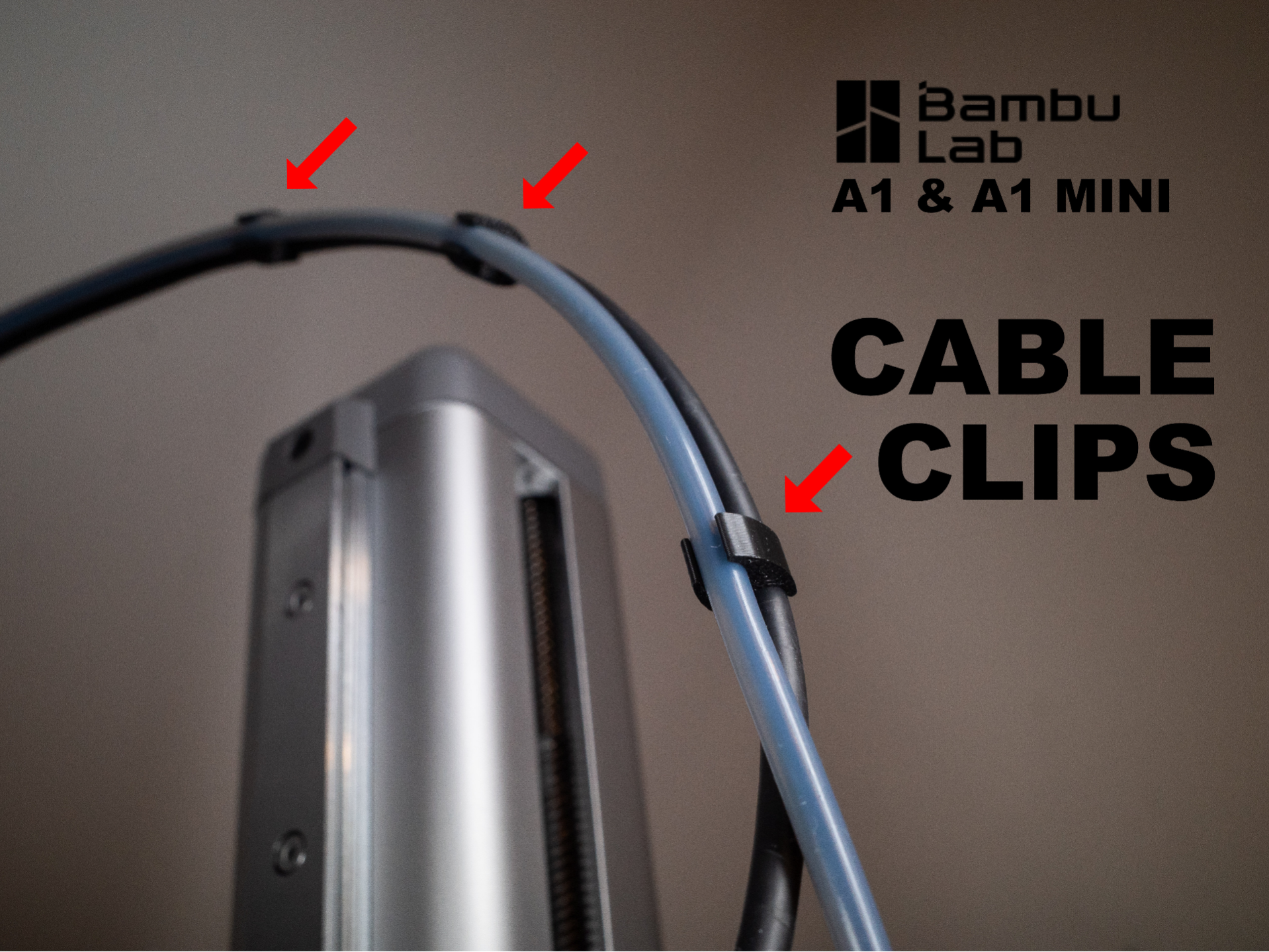 Cable Clips Bambu Lab A1 & A1 Mini 3d printers