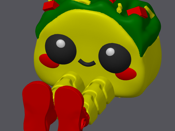Happy Taco with Legs (and Chucks!)