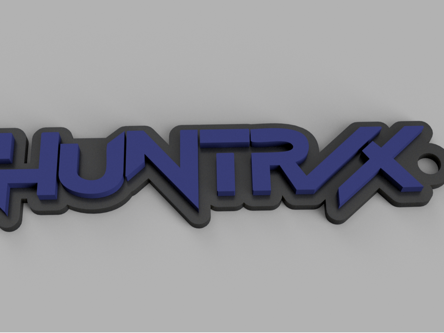 HUNTRX Black Emblem Keychain