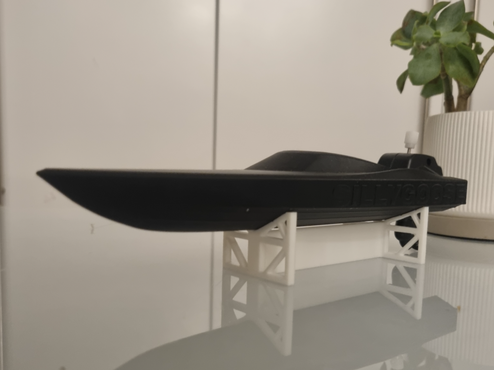 Display Stand for Silly Goose Speed Boat