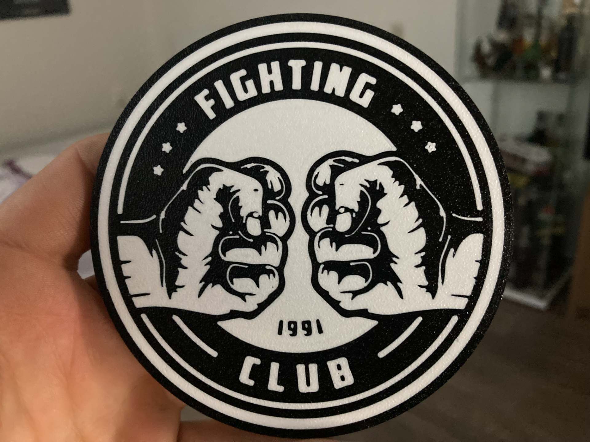 Fighting club coaster