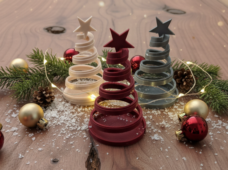 Spiral Star Mini Tree Elegant Minimal Perfectly