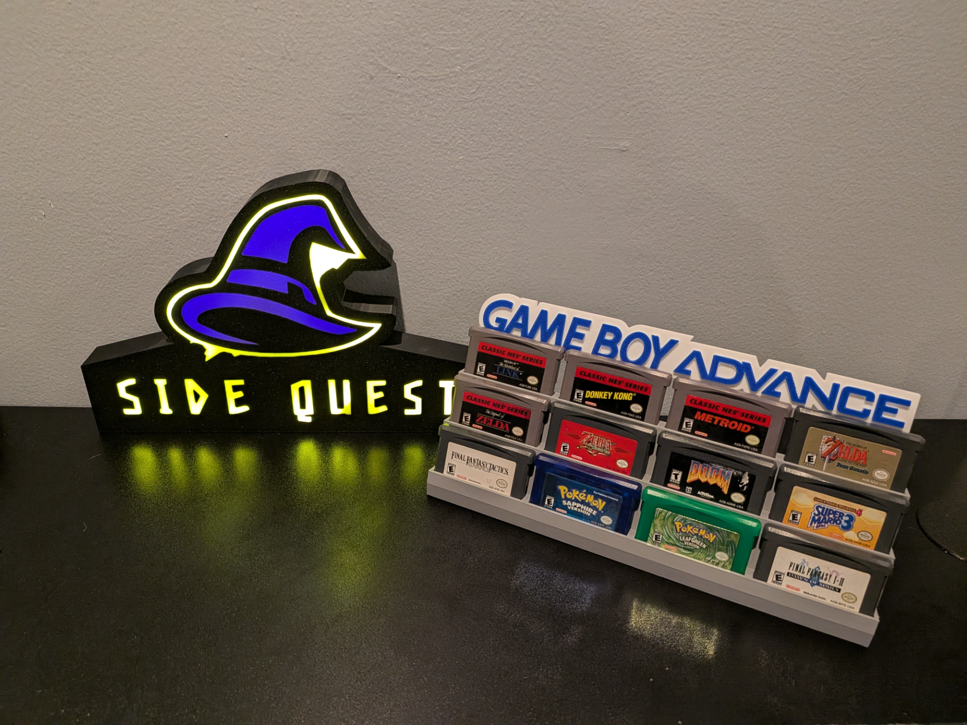 Game Boy Advance 12-game display