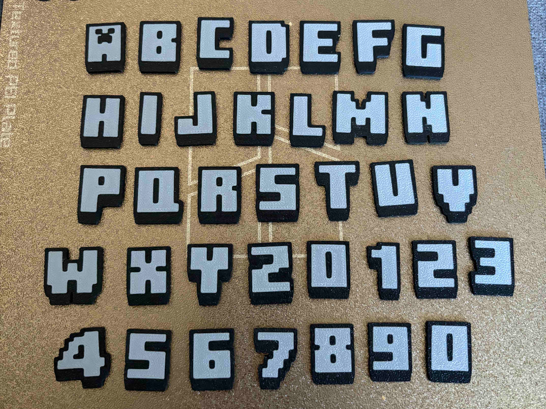 minecraft alphabet-letters