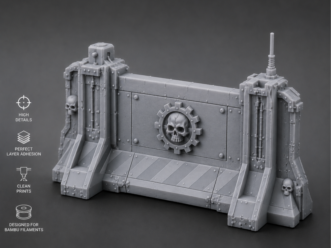 Modular Grimdark Battlefield Barrier