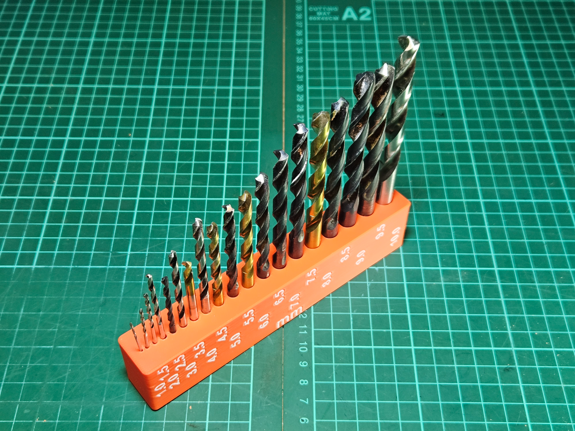 Metric Drill Bit Stand