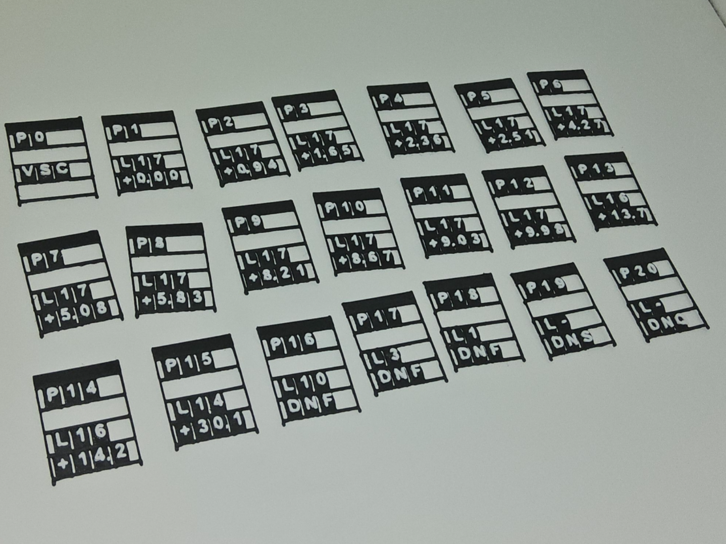 Carrera Slotcar Pitstop-Board V2 (Pitboard)