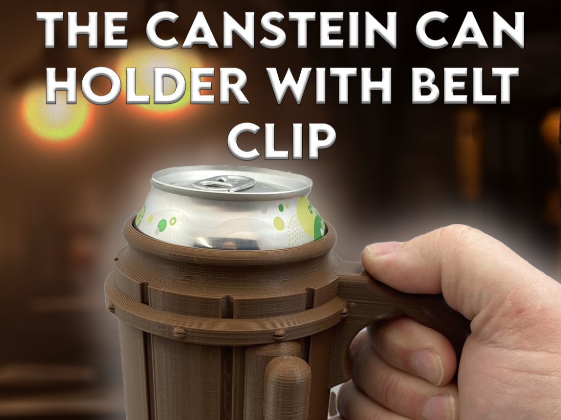 The CanStein Barrel Mug Coozie with Belt Clip