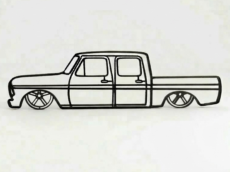 1970s Ford F-Series CrewCab Slammed w/ Wheels