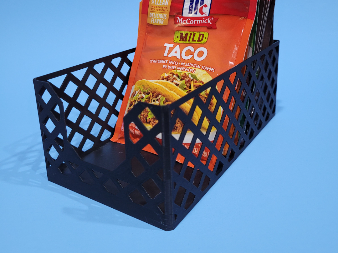 Spice Bag Organizer Square Pattern