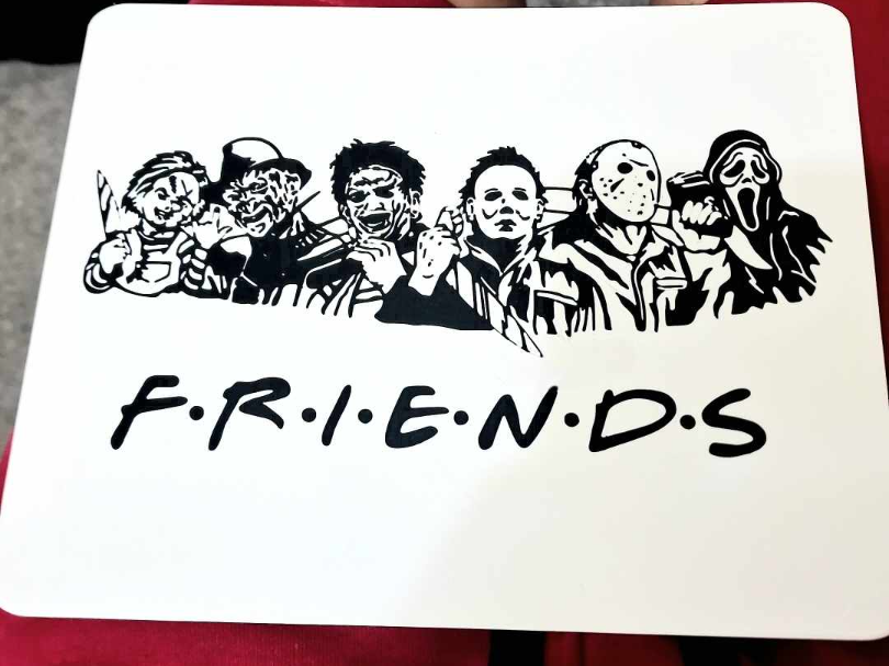 Halloween friends mouse mat