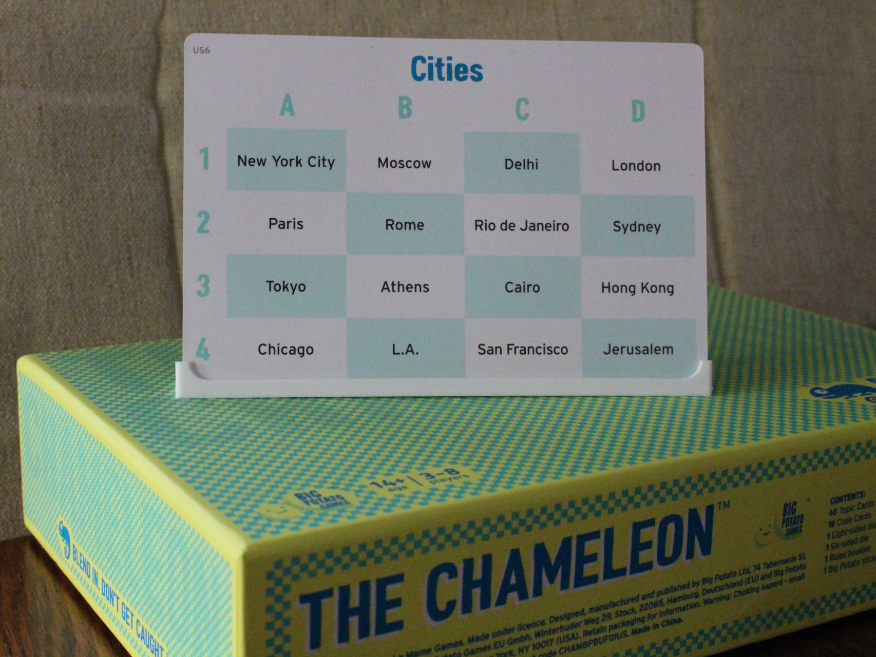 The Chameleon Topic Card Display