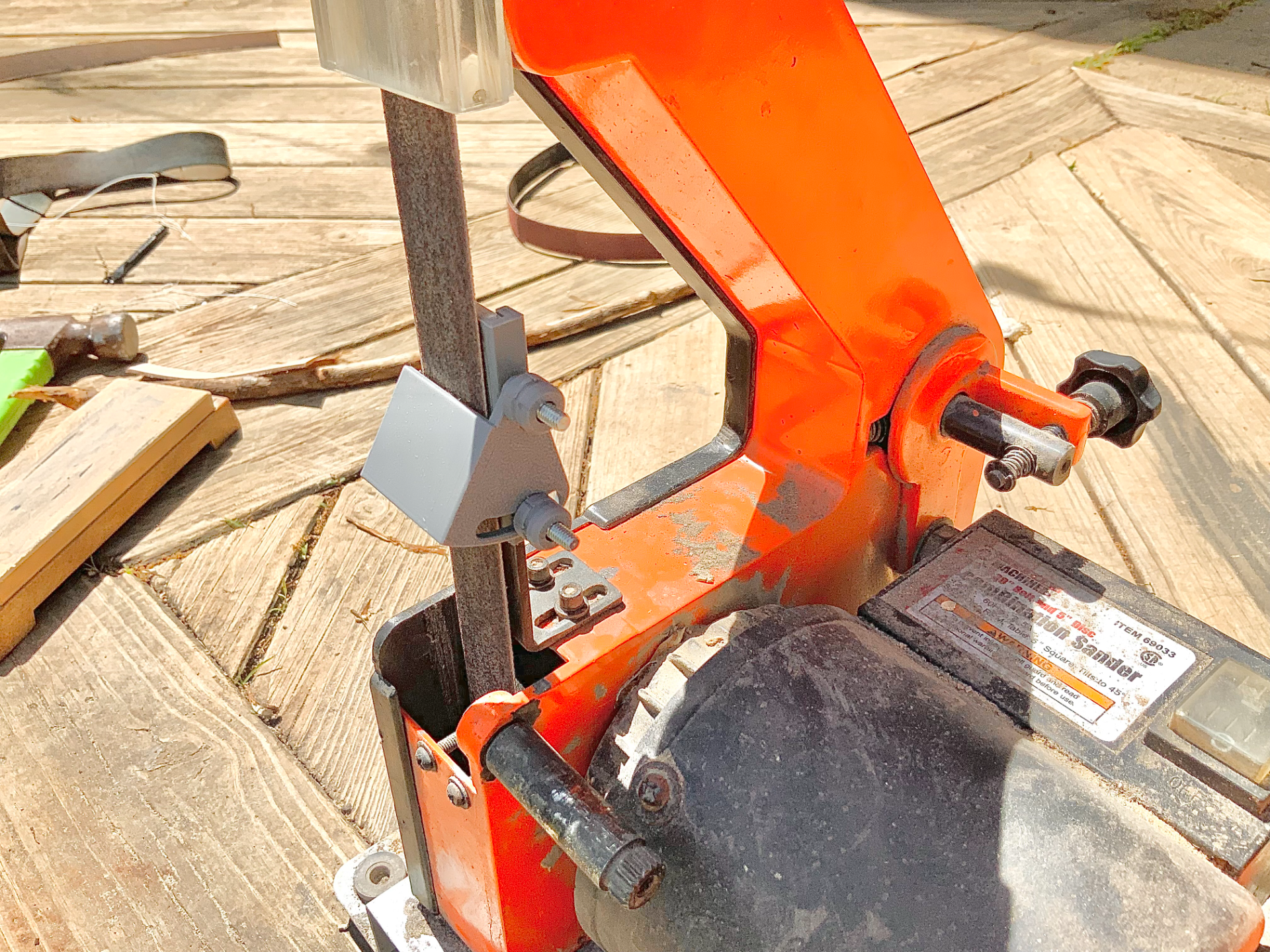 belt sander knife sharpener