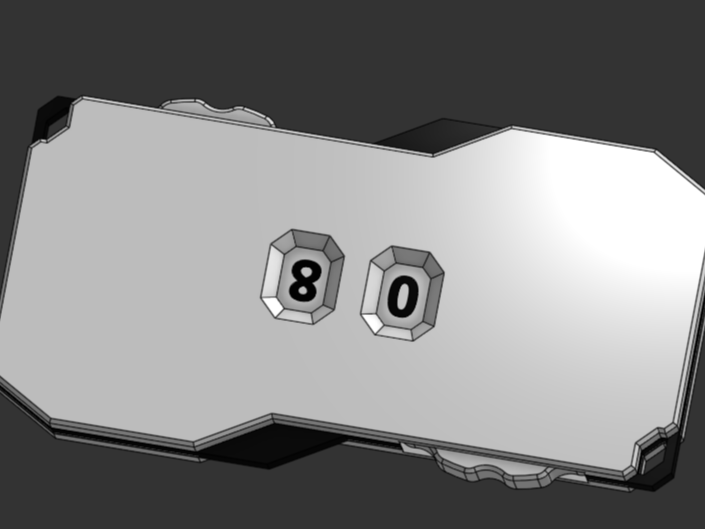 Cyberpunk Style Life Counter