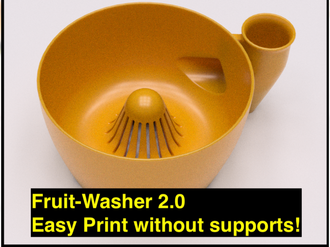Fruit-Washer 2.0 Easy Print without supports!