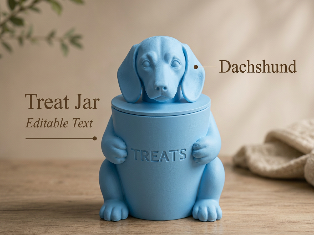 Dachshund Storage Jar
