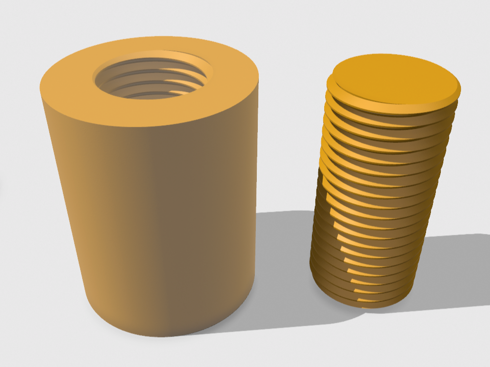 m48x5mm Thread and Threaded Hole