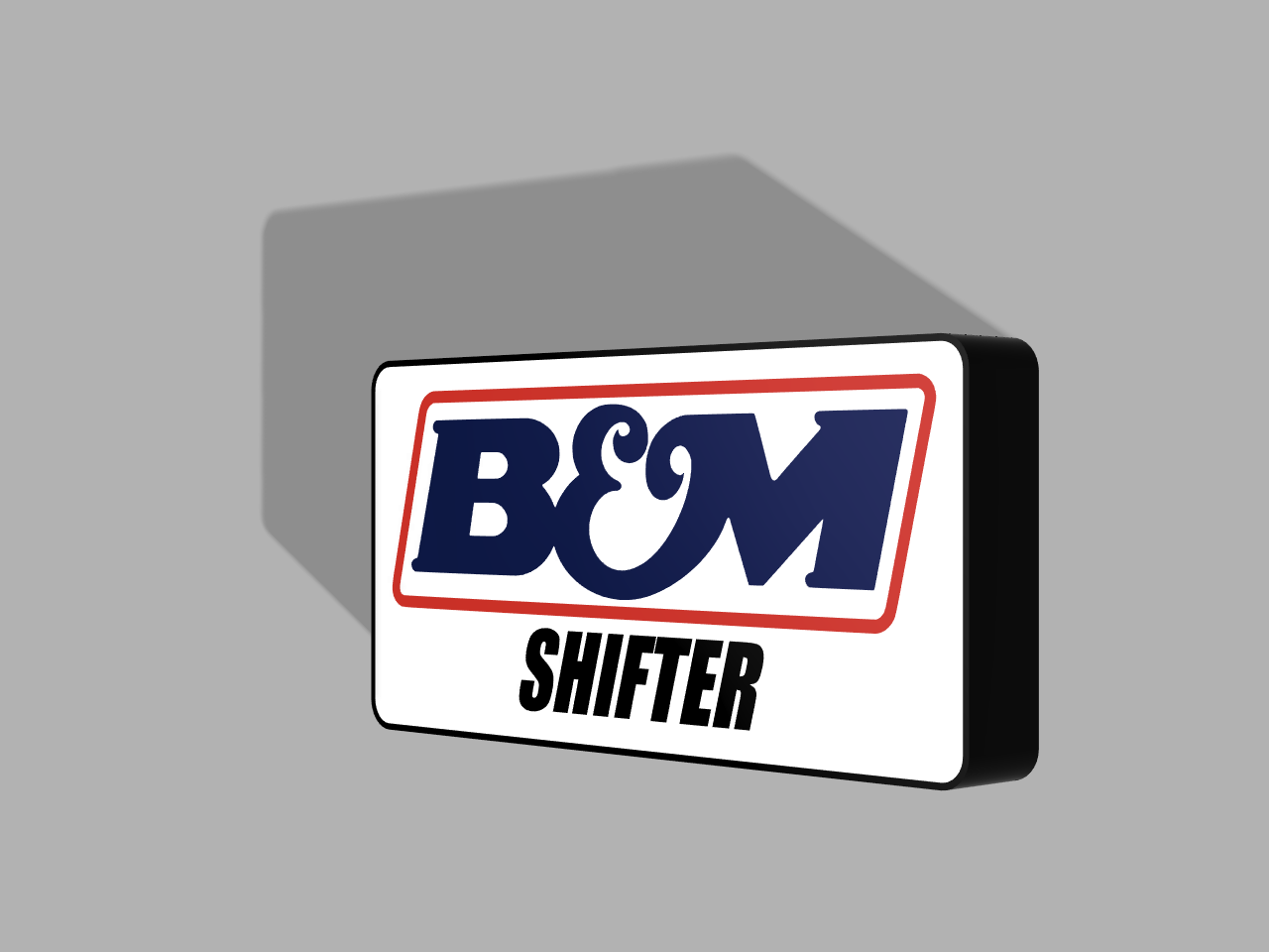 B&M Shifter LED Lightbox Sign
