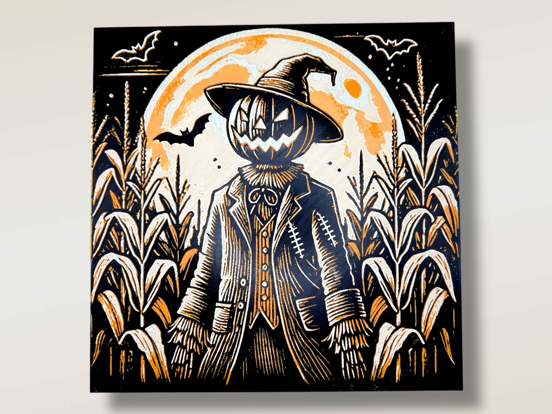 "Midnight Harvest" -Halloween Scarecrow 2 Hueforge