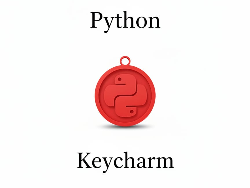 Python Logo Keychain – A Must-Have for Programmers