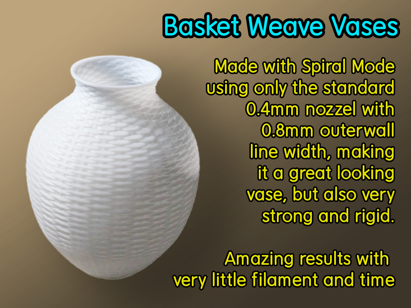 Basket Weave Vases