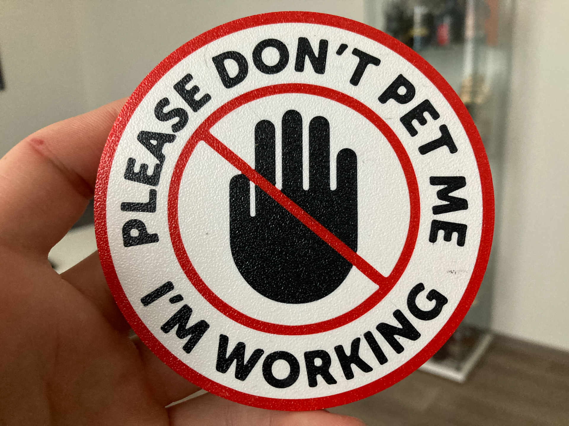 Please dont pet me coaster
