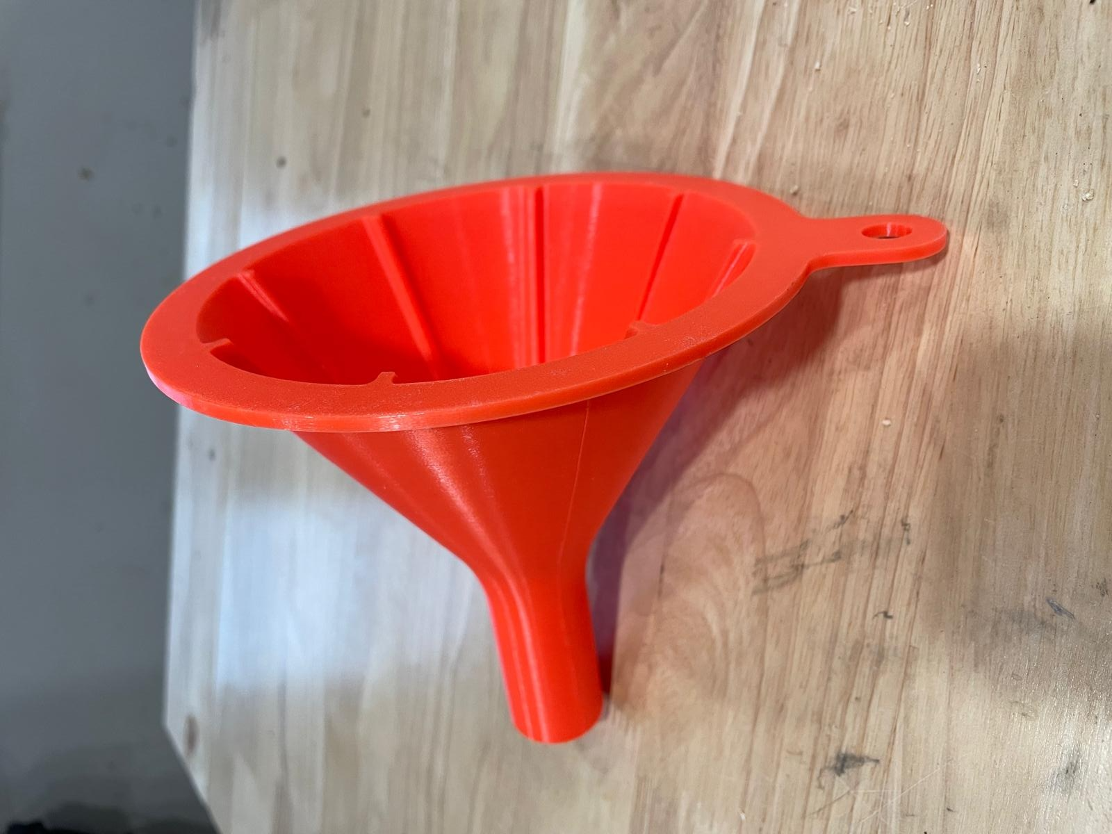 Gasoline funnel