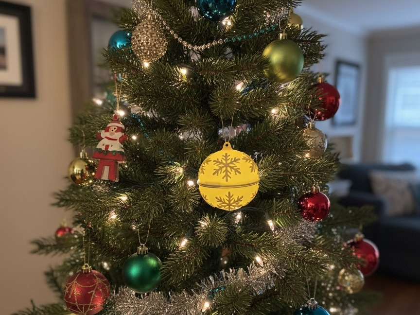 Boule  Lumineuse de Noël Flocons 3D à Imprimer