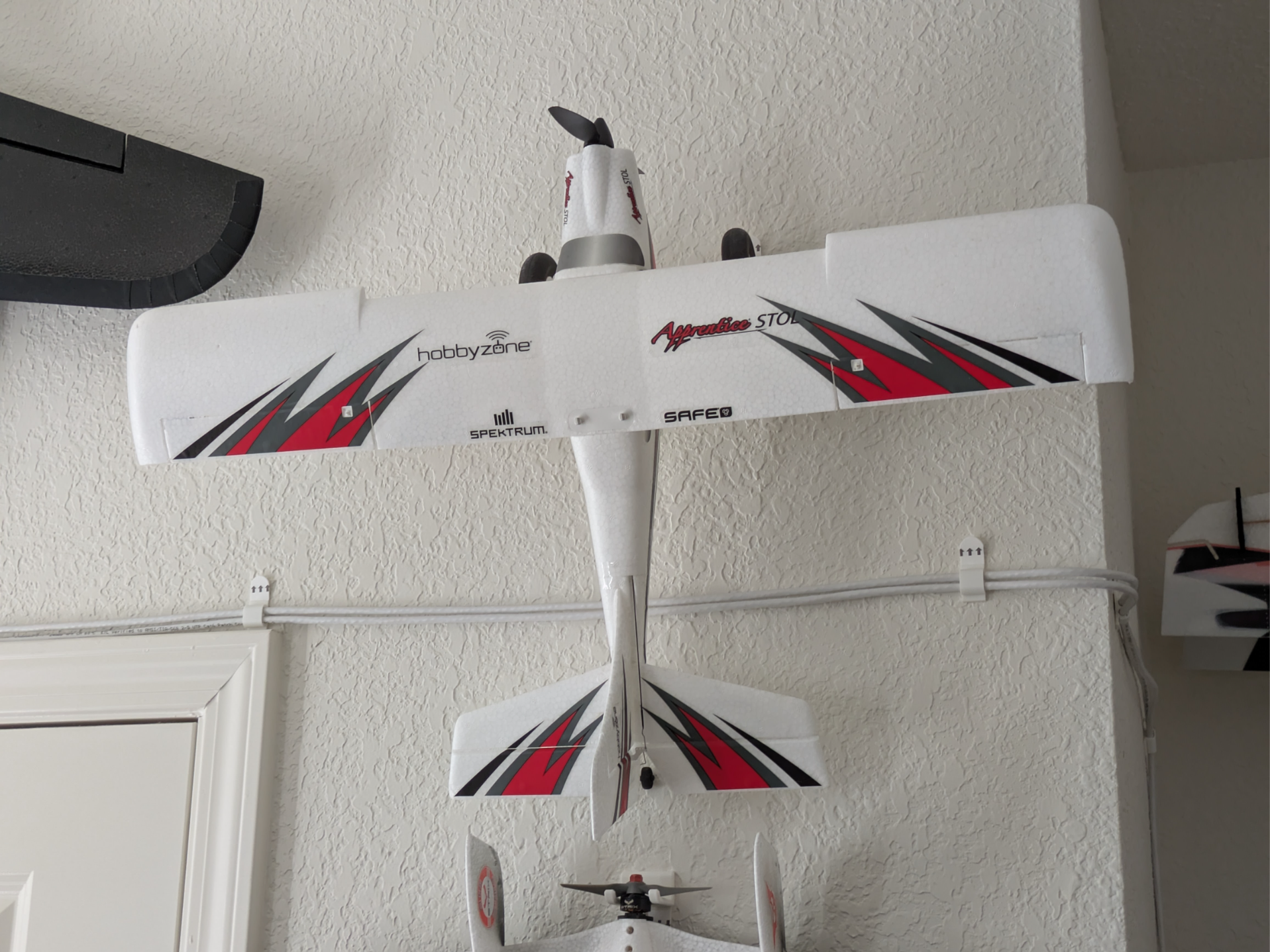Wall Mounts for Hobbyzone Apprentice Stol RC Plane