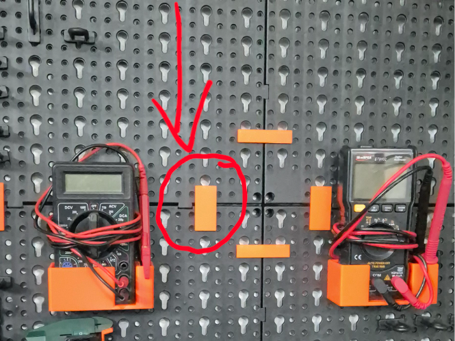 Parkside lidl peg board vertical joiner