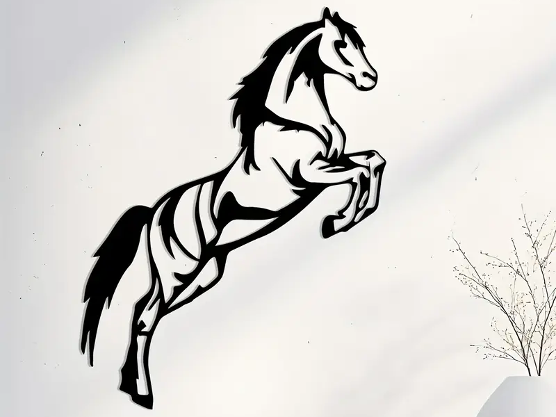 Horse 2D wall art