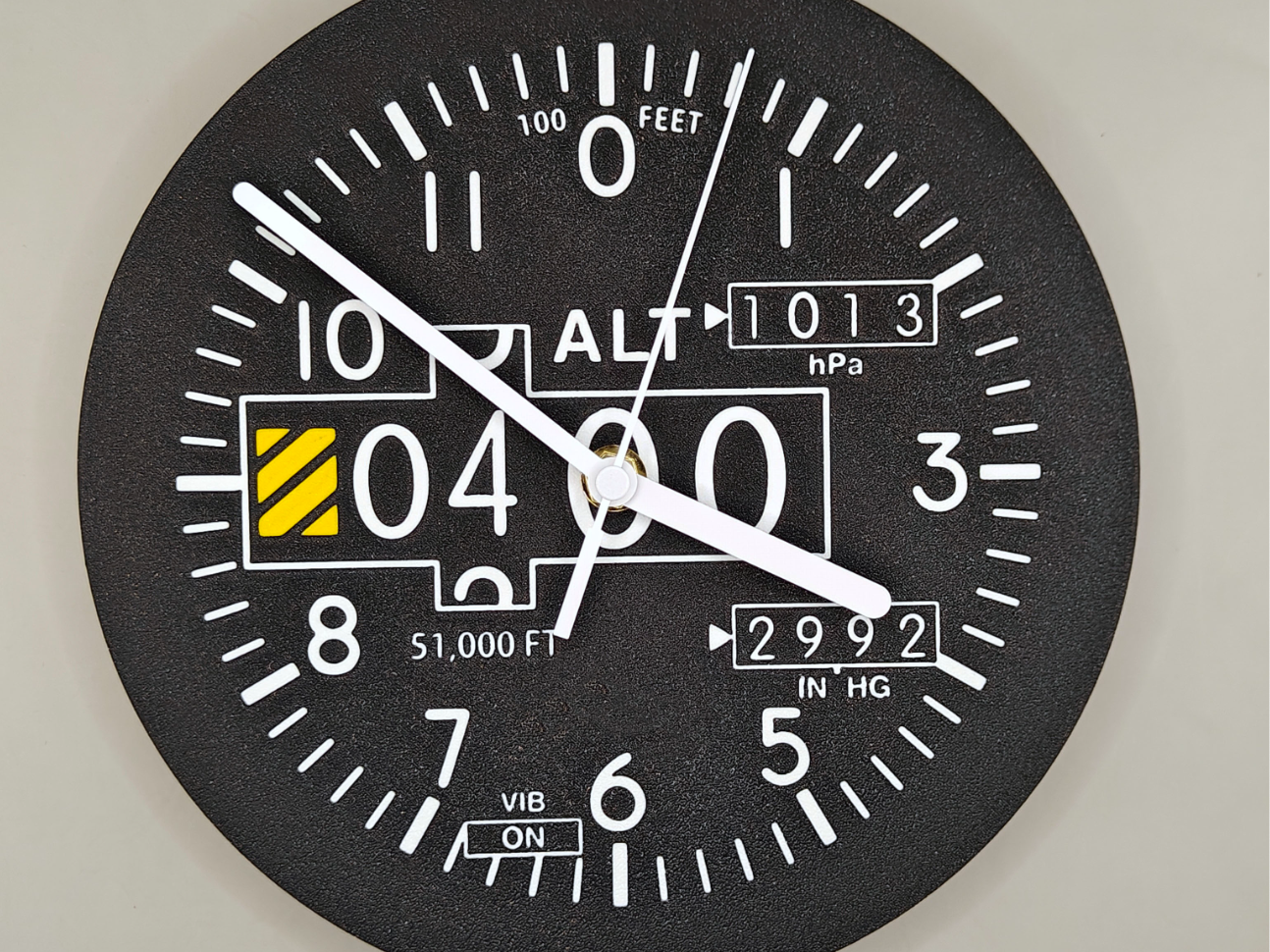 Aircraft Altimeter Clock