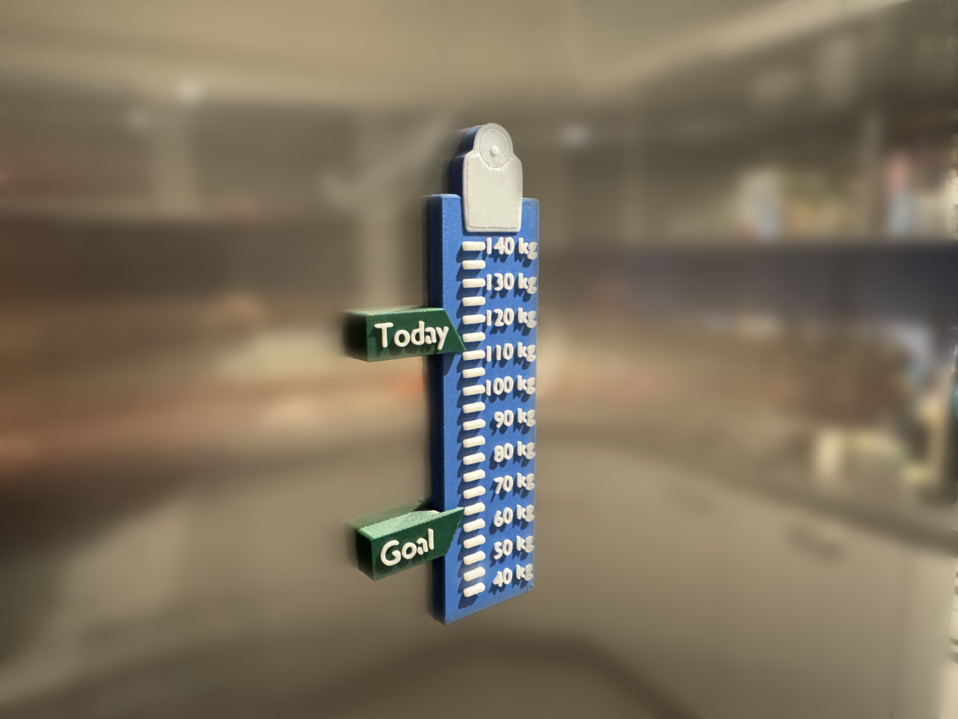 Weight Goal Fridge Magnet Set (lbs/kg - 5ranges)