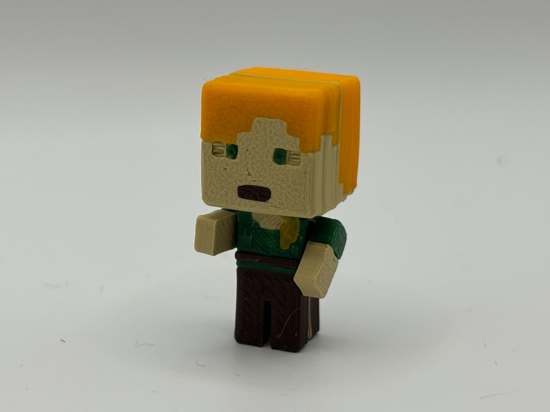 Minecraft Alex mini figure [No glue / Click system]