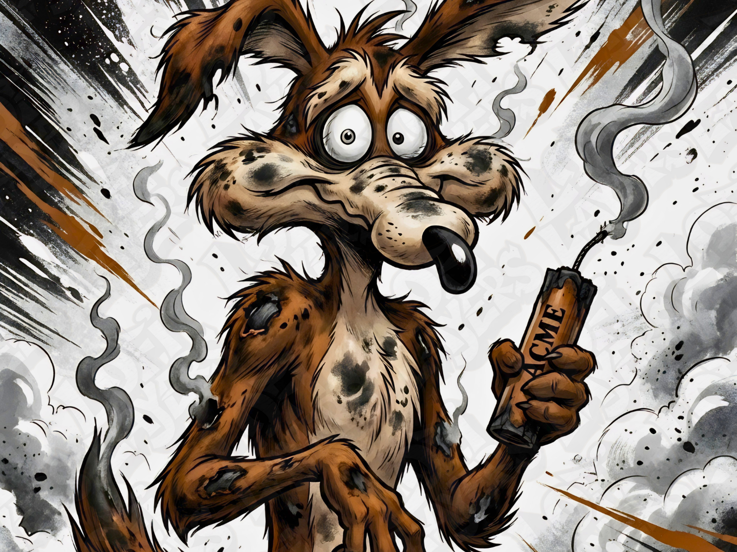 Wile E. Coyote Hueforge