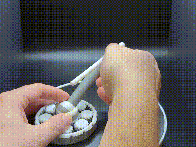Print-in-place Tank Spinner