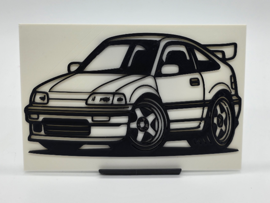 2D Wall Art Honda CRX TinyCar