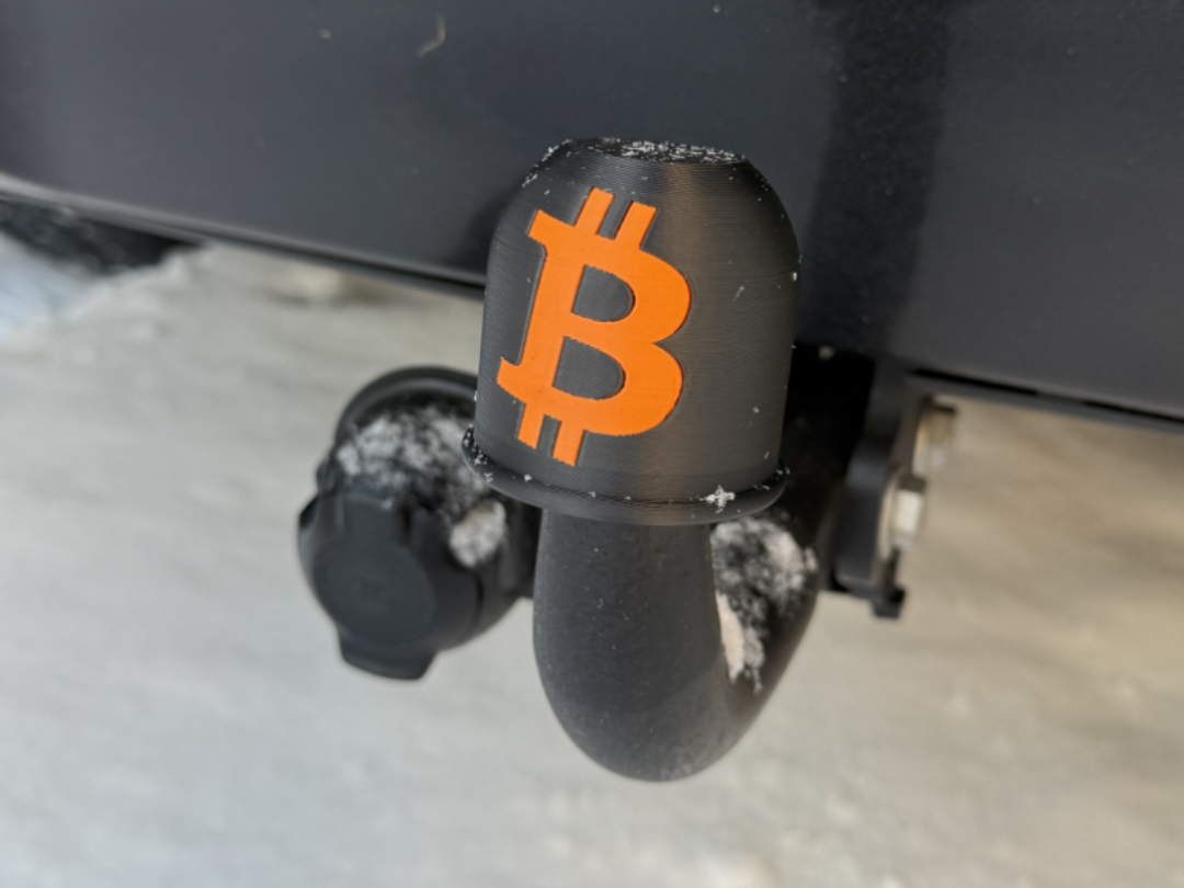 Bitcoin Hitch Ball Cover