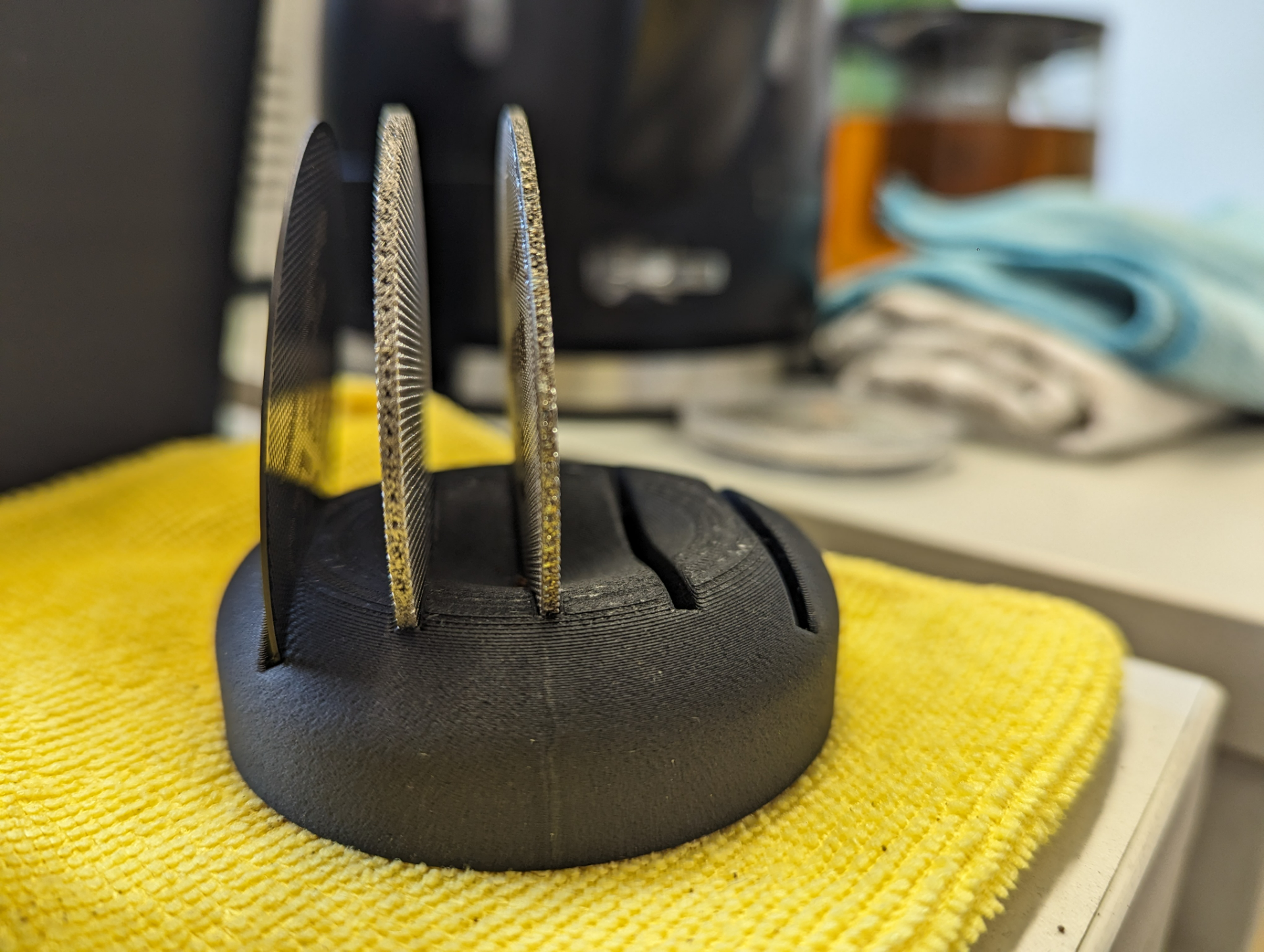 Puckscreen holder for 5 pucks (58,5 x 1,75mm)