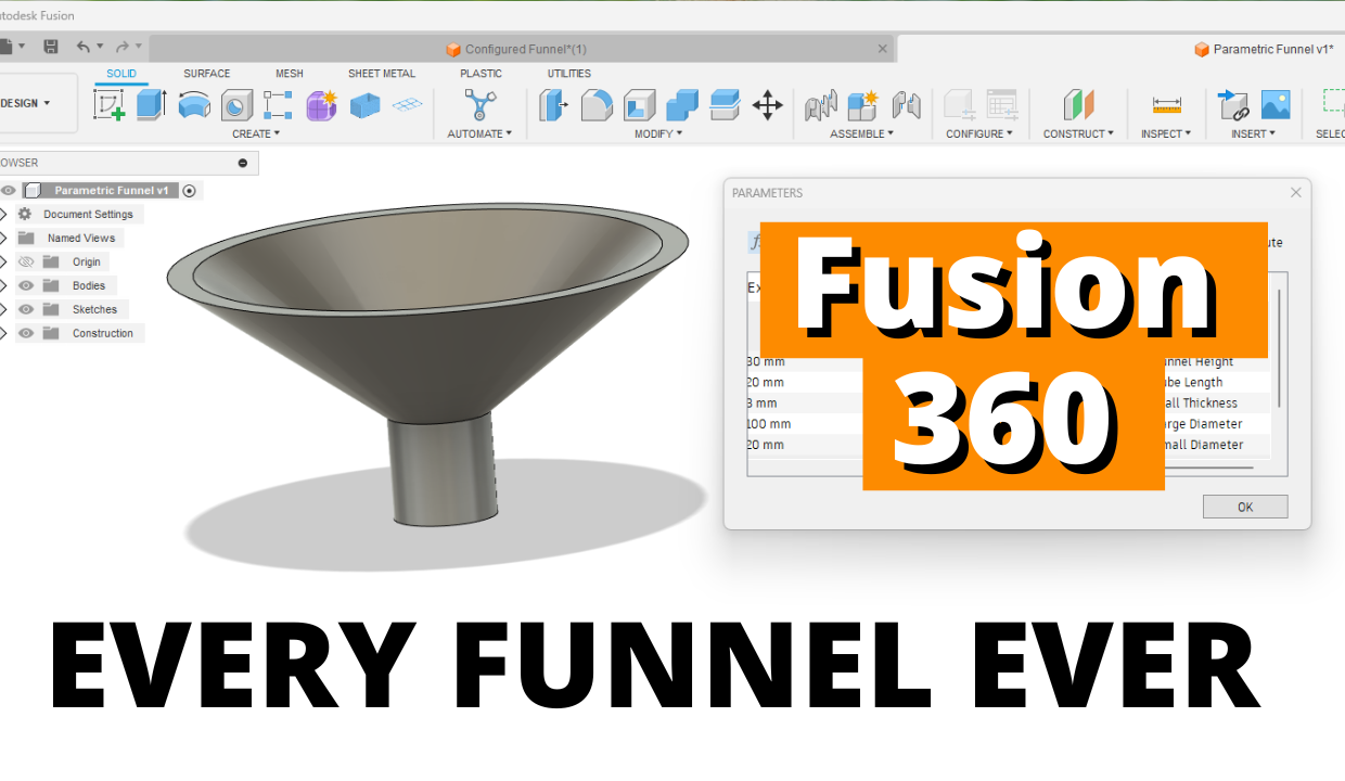 Every Funnel Ever in Fusion 360
