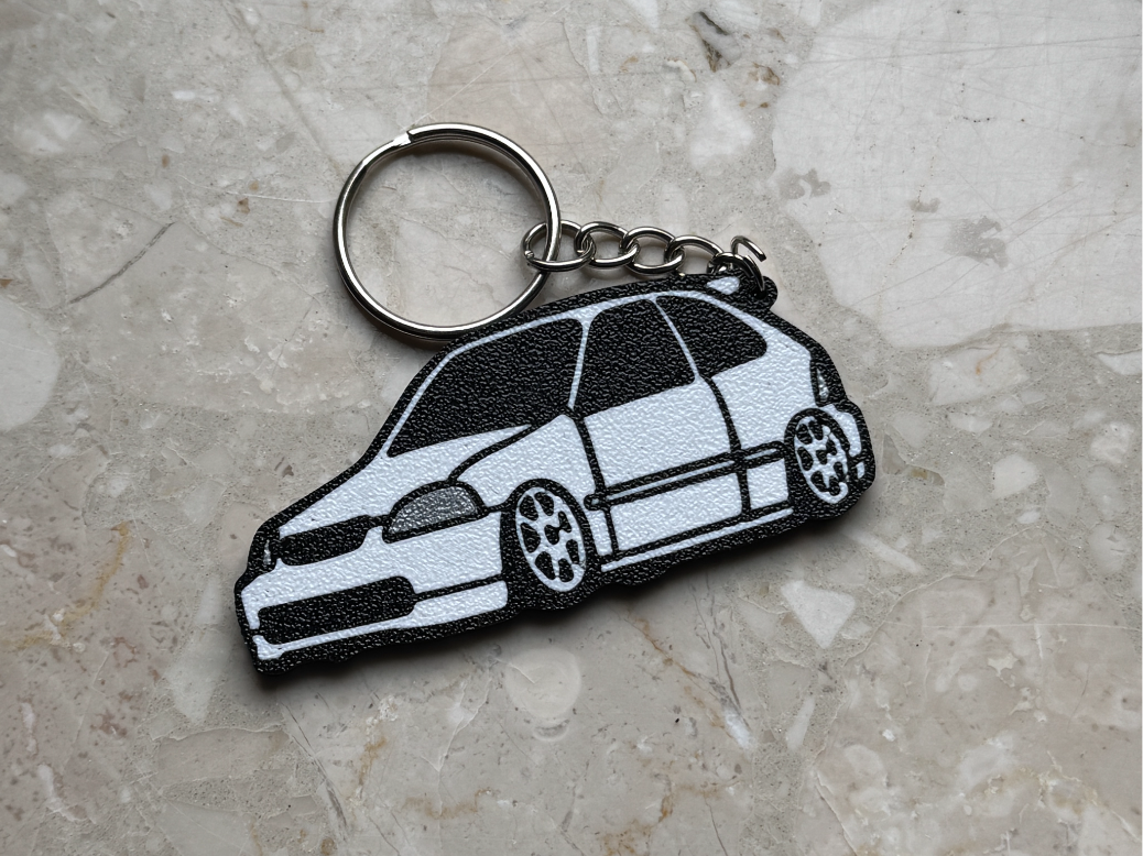 Car Keychain Honda Civic VI ( EK / EJ9 / TYPE-R )