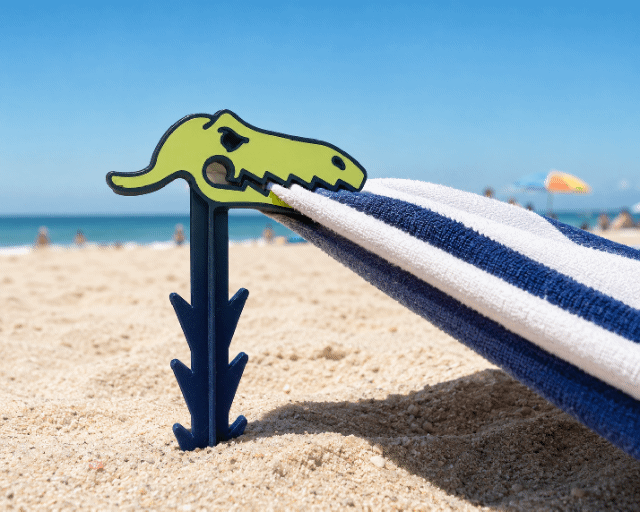 Dragon dinosaur beach Towel Clip | Anchor | Strake
