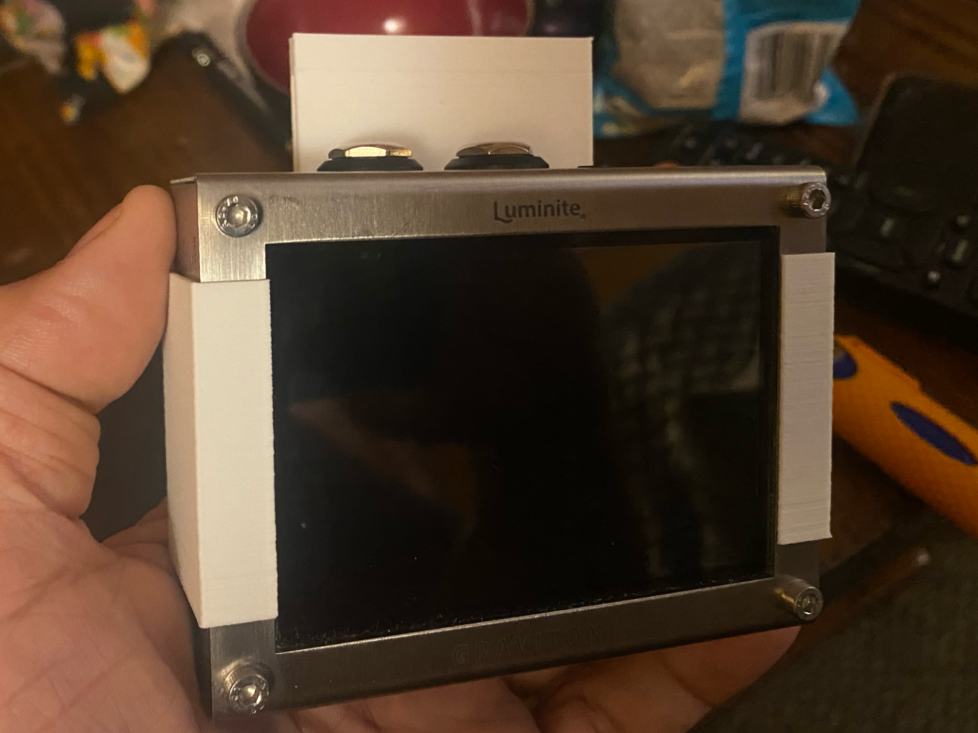 Bracket for Luminte Graviton M1+Behringer P16-MB
